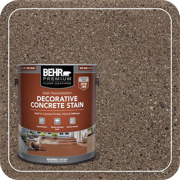 1 gal. #DCS-834 Brownstone Semi-Transparent Flat Interior/Exterior Decorative Concrete Stain