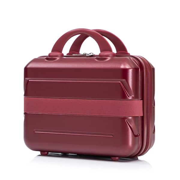 LIVACA 2-Piece Wine Red ABS Plastic Hardside Spinner Luggage Set