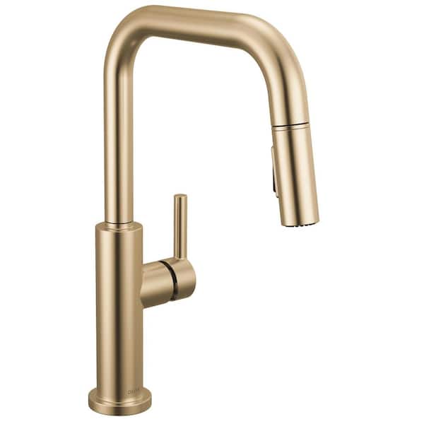 Delta Nicoli Gold Champagne Bronze 15.75 in. H Pull Down Sprayer