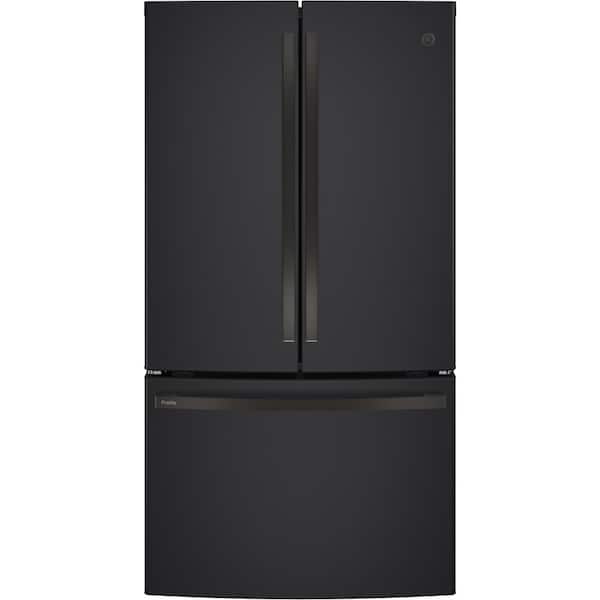 GE Profile 23.1 cu. ft. French Door Refrigerator in Fingerprint Resistant Black Slate, Counter Depth, ENERGY STAR