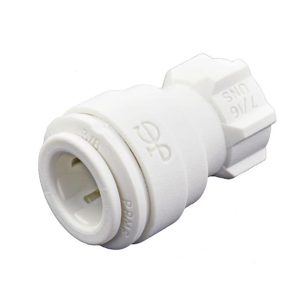 1/2 in. x 3/8 Compression x FIP, Polypropylene Compression Female  Connector, FDA & NSF Listed