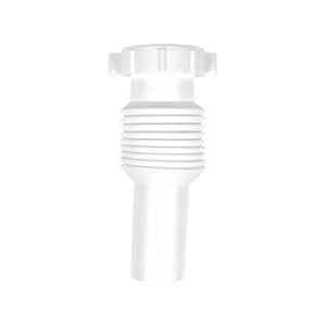 Form N Fit 1-1/4 in. White Plastic Slip-Joint Sink Drain Tailpiece Extension Tube
