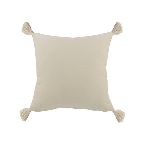 White Minimalist Solid Color Block Spring Summer Rectangular Pillow