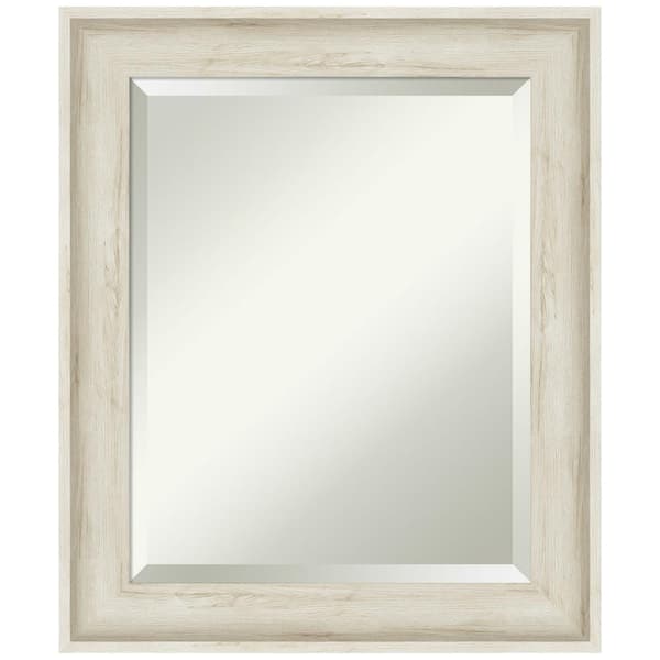 Amanti Art Regal Birch Cream 20.75 in. H x 24.75 in. W Framed Wall Mirror