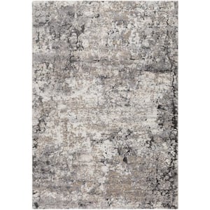 Everly Gray Abstract 12 ft. x 15 ft. Indoor Area Rug