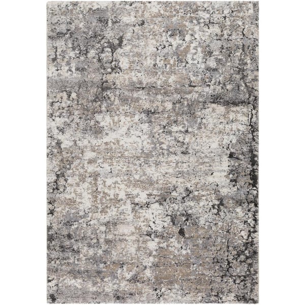 Artistic Weavers Everly Gray Abstract 12 ft. x 15 ft. Indoor Area Rug