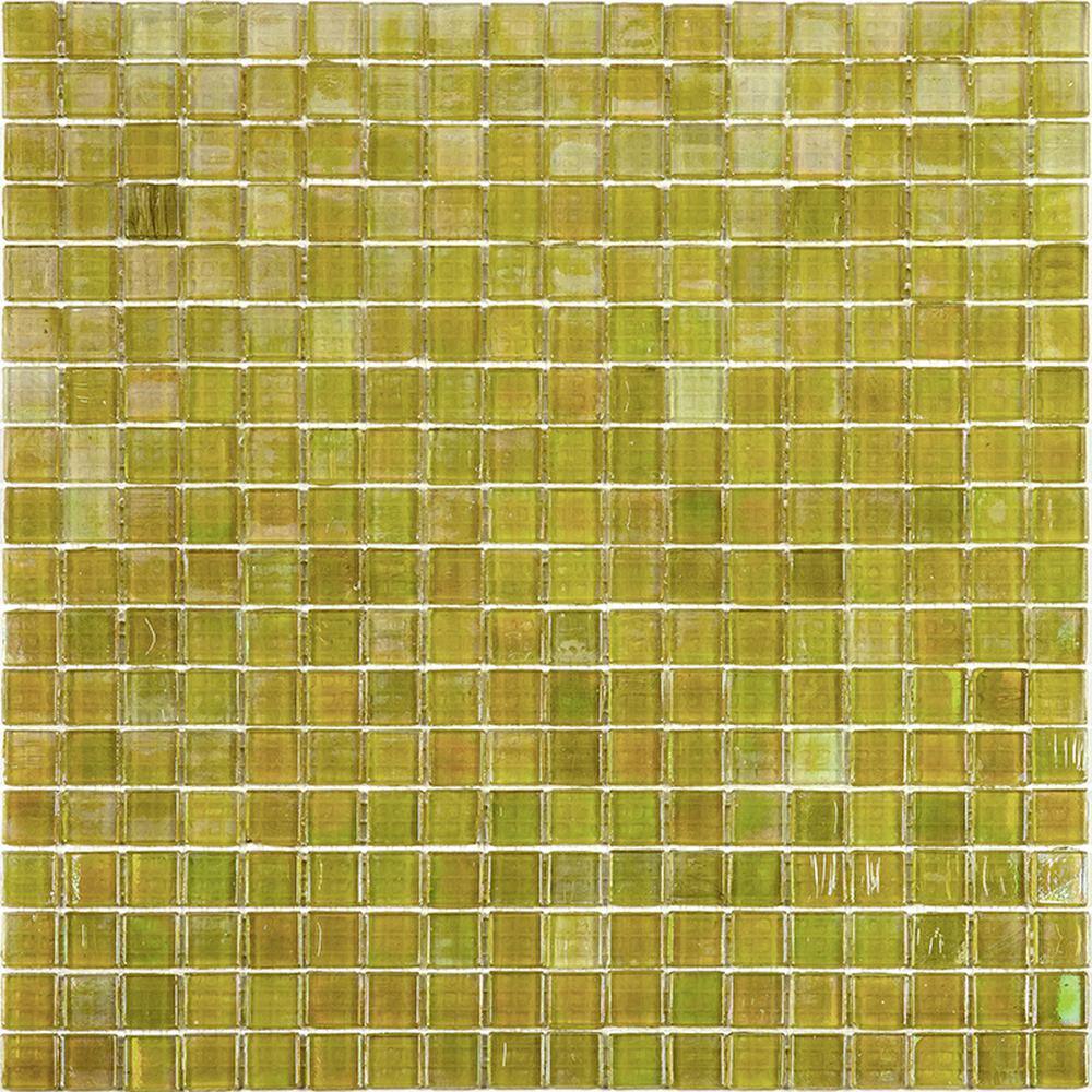 Golden Iridescent Glass Mosaic Tile for Wall and Floor