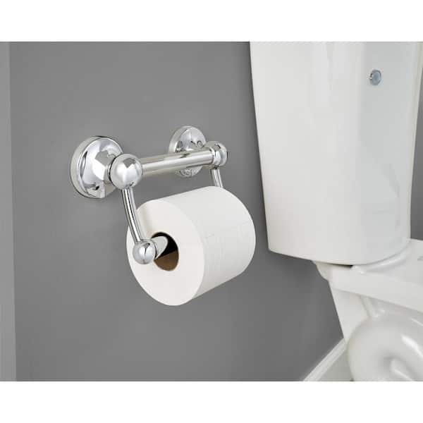 Toilet Paper Holder with ADA Compliant Bathroom Balance Assist Bar in Polished Chrome