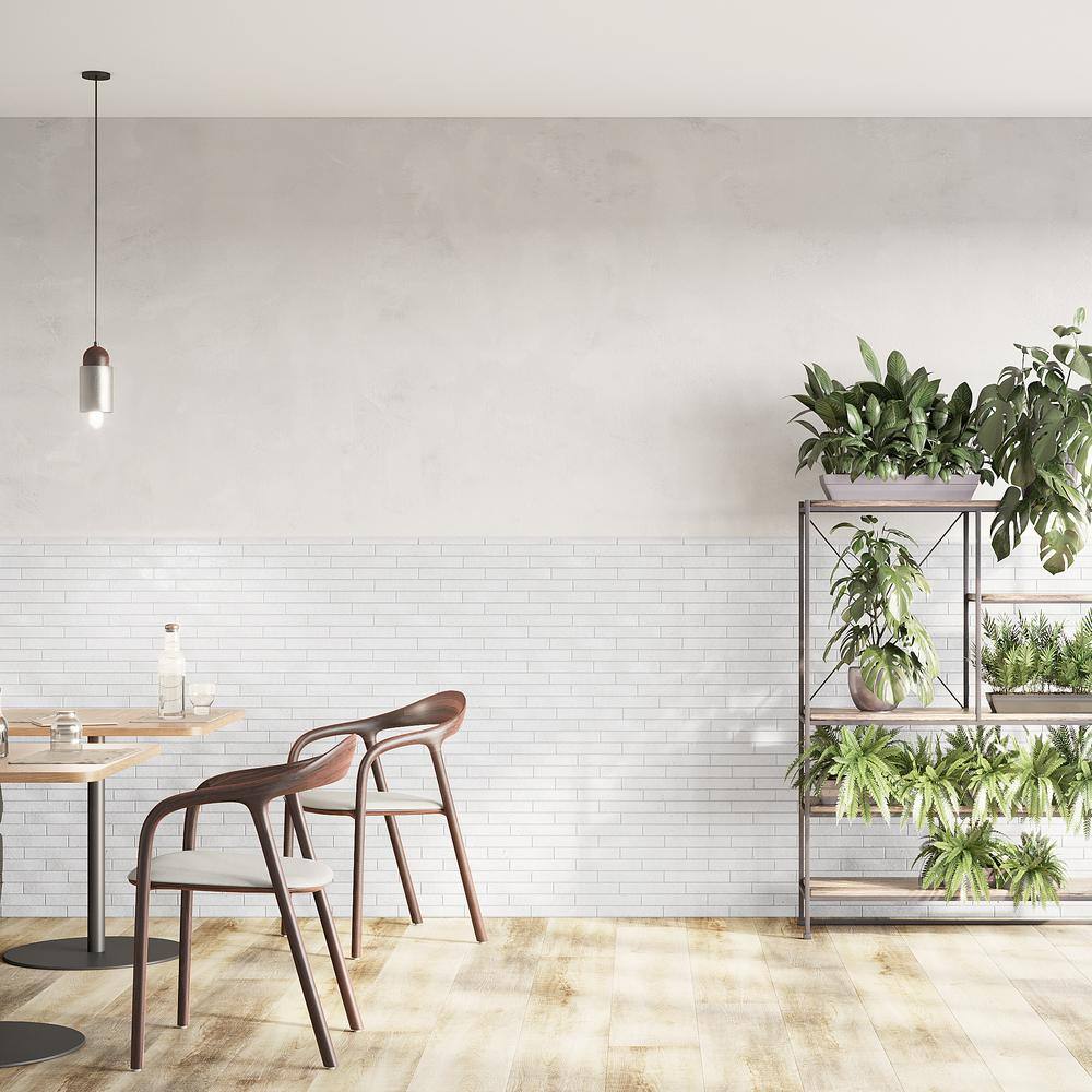 Glossy White Ceramic Subway Wall Tile for Bathroom and Kitchen