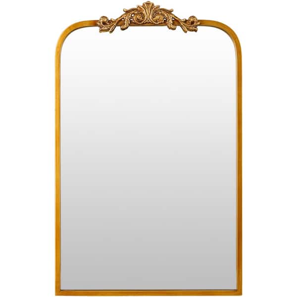 Livabliss Aarlen 30 in. x 19 in. Gold Framed Decorative Mirror