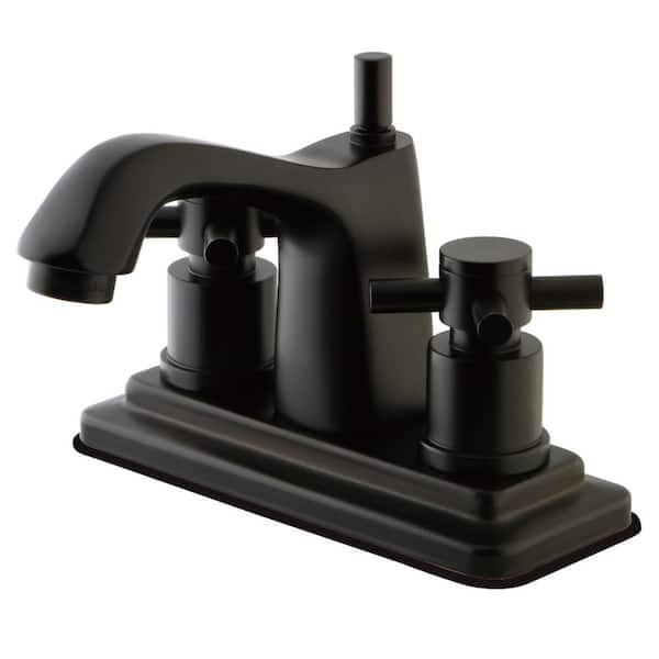 Kingston Brass Concord 4 in. Centerset 2-Handle Bathroom Faucet in Oil Rubbed Bronze