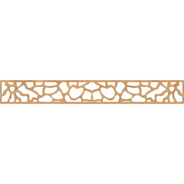 Ekena Millwork Rochester Fretwork 0.25 in. D x 46.5 in. W x 6 in. L Maple Wood Panel Moulding