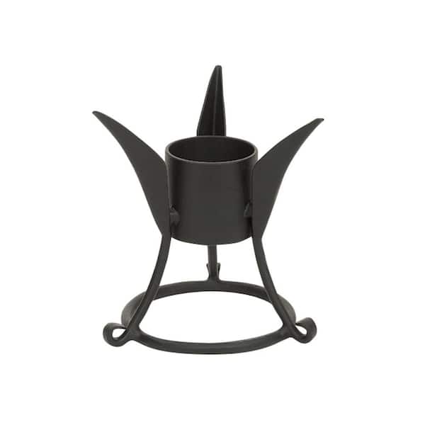 Achla Designs Small Trestle Gazing Globe Ball Stand, 7.75 in. Tall, Black Powder Coat Finish
