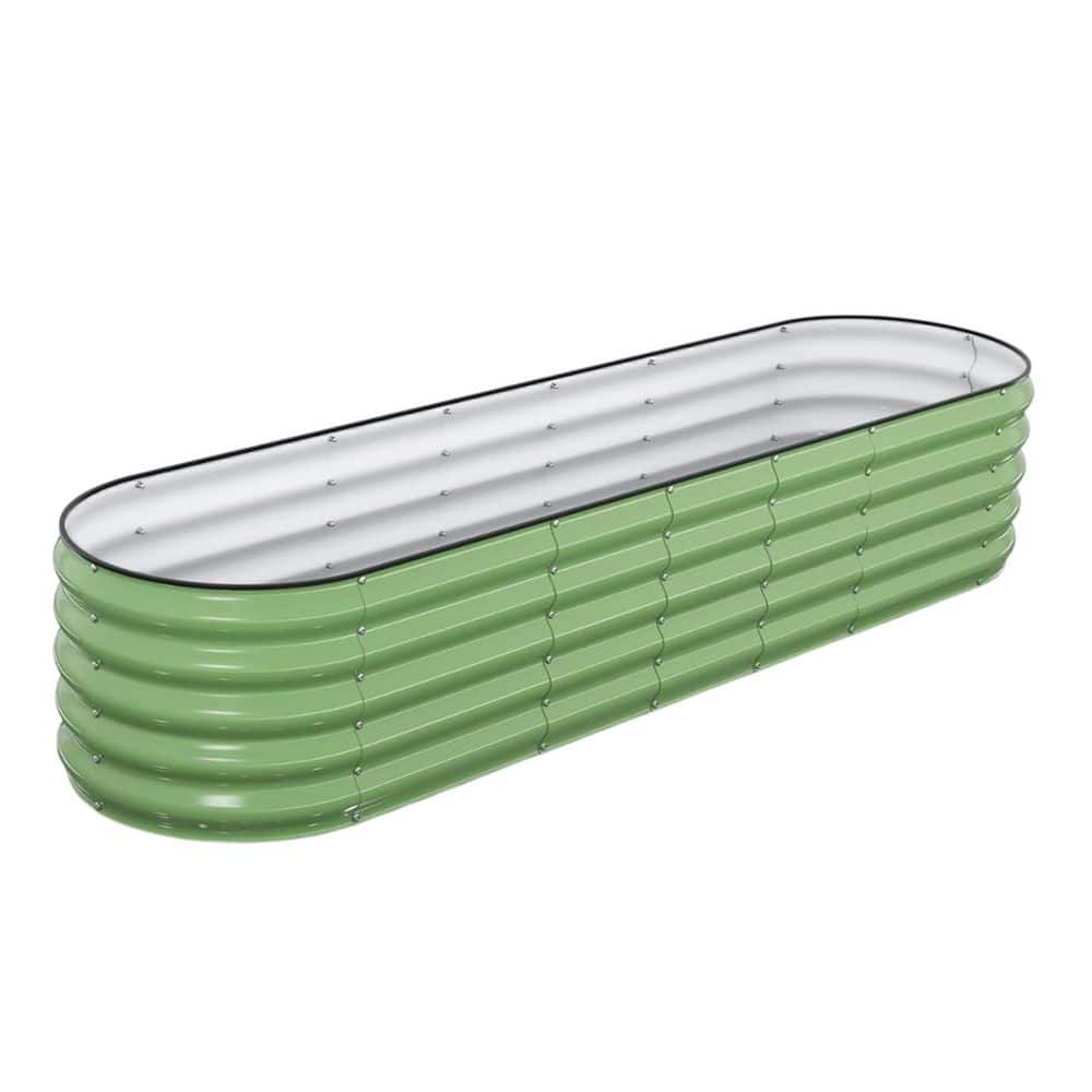 Oval Series 96 in. L x 24 in. W x 18 in. H 8 qts. Raised Garden