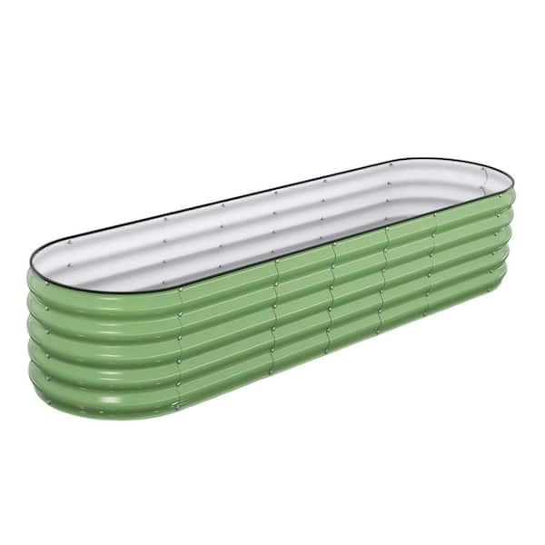 Oval Series 96 in. L x 24 in. W x 18 in. H 8 qts. Raised Garden