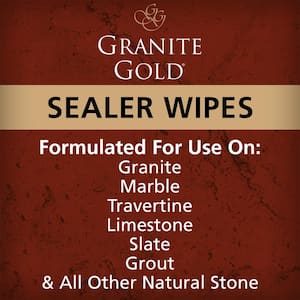 Multi-Surface Countertop Sealer Wipes for Granite, Marble, Travertine and More Natural Stone Countertops