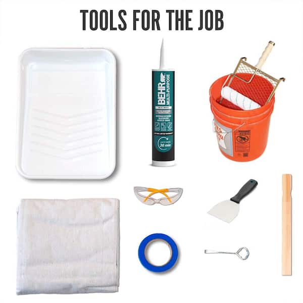 BEHR - 1 gal. #N200-6 Kindling Flat Multi-Surface Exterior Roof Paint