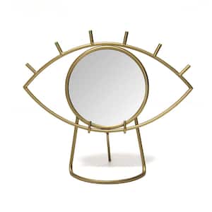 Metal Gold Eye Tabletop Mirror