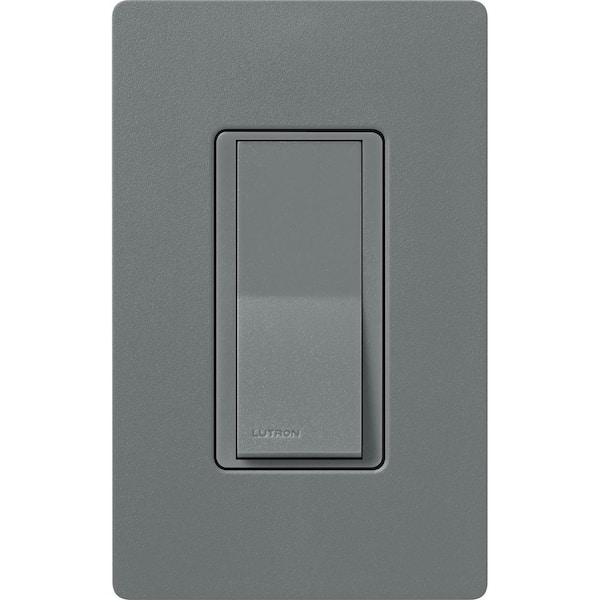 Lutron, SC-1PS-SL, Claro Single-Pole Switch,15A, Slate