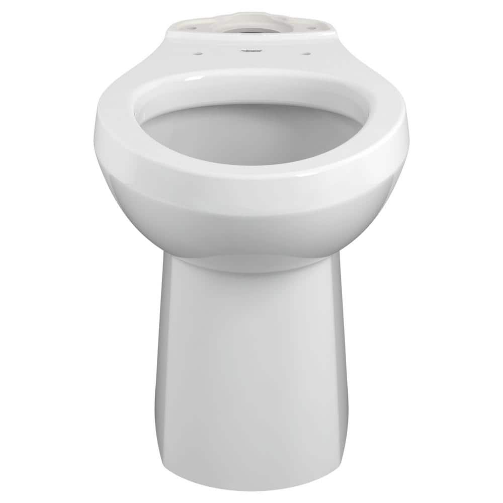 White Vitreous China Elongated Chair Height Toilet Bowl