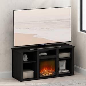 Jensen Americano TV Stand Entertainment Center Fits TV's up to 55 in. with No Heat Decorative Electric Fireplace