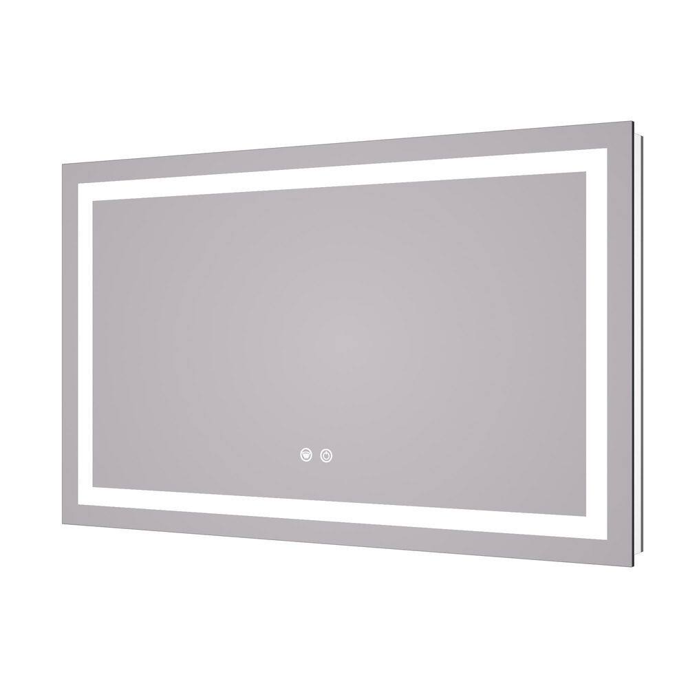 40 in. W x 30 in. H Rectangular Frameless Wall LED Lighted Bathroom Vanity Mirror with Light with Backlit and Bluetooth price history on PriceWatchPro