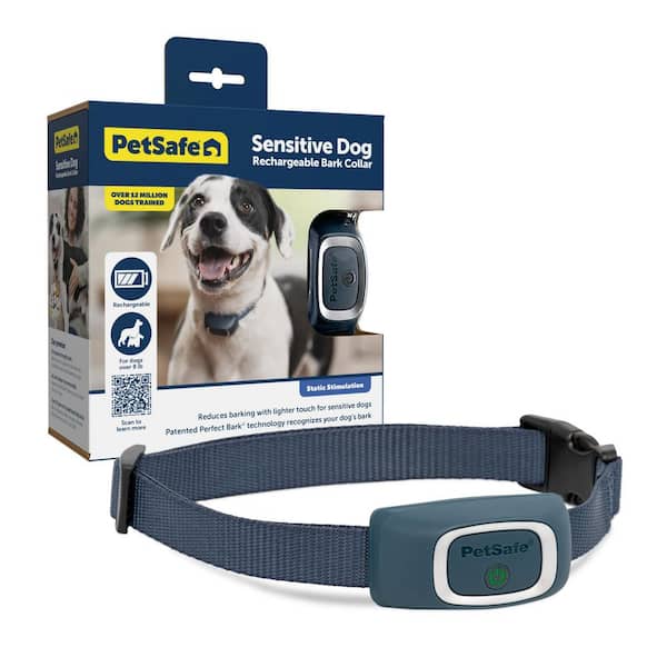 Lite Rechargeable Bark Collar for Timid or Little Dogs over 8 lb. 15 Levels of Automatically Adjusting Static Correction
