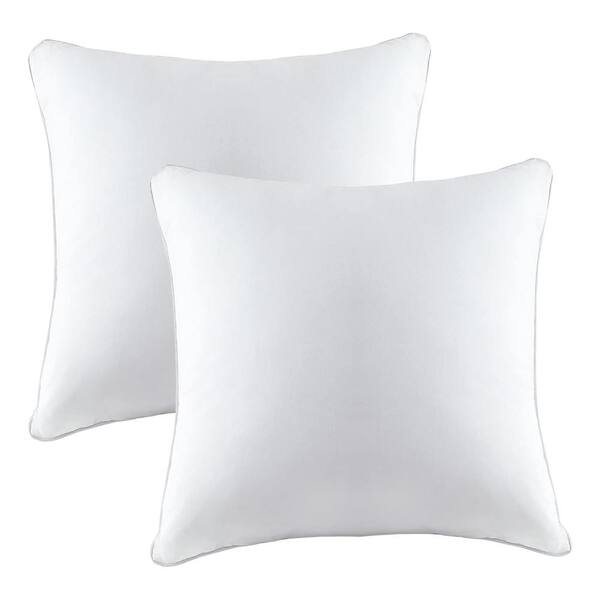 A1 Home Collections A1HC Hypoallergenic Extra Filled Down Alternative 24 in. x 24 in. Throw Pillow Insert (Set of 2)