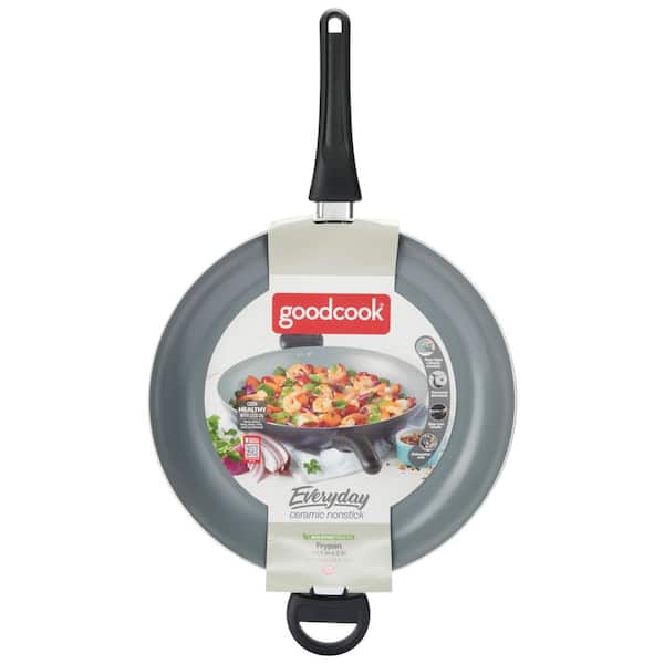 Everyday Ceramic Nonstick Frypan, 13.5 in x 2 in (34.3 cm x 5.1 cm), Black