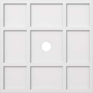 1 in. P X 9-3/4 in. C X 28 in. OD X 3 in. ID Rubik Architectural Grade PVC Contemporary Ceiling Medallion