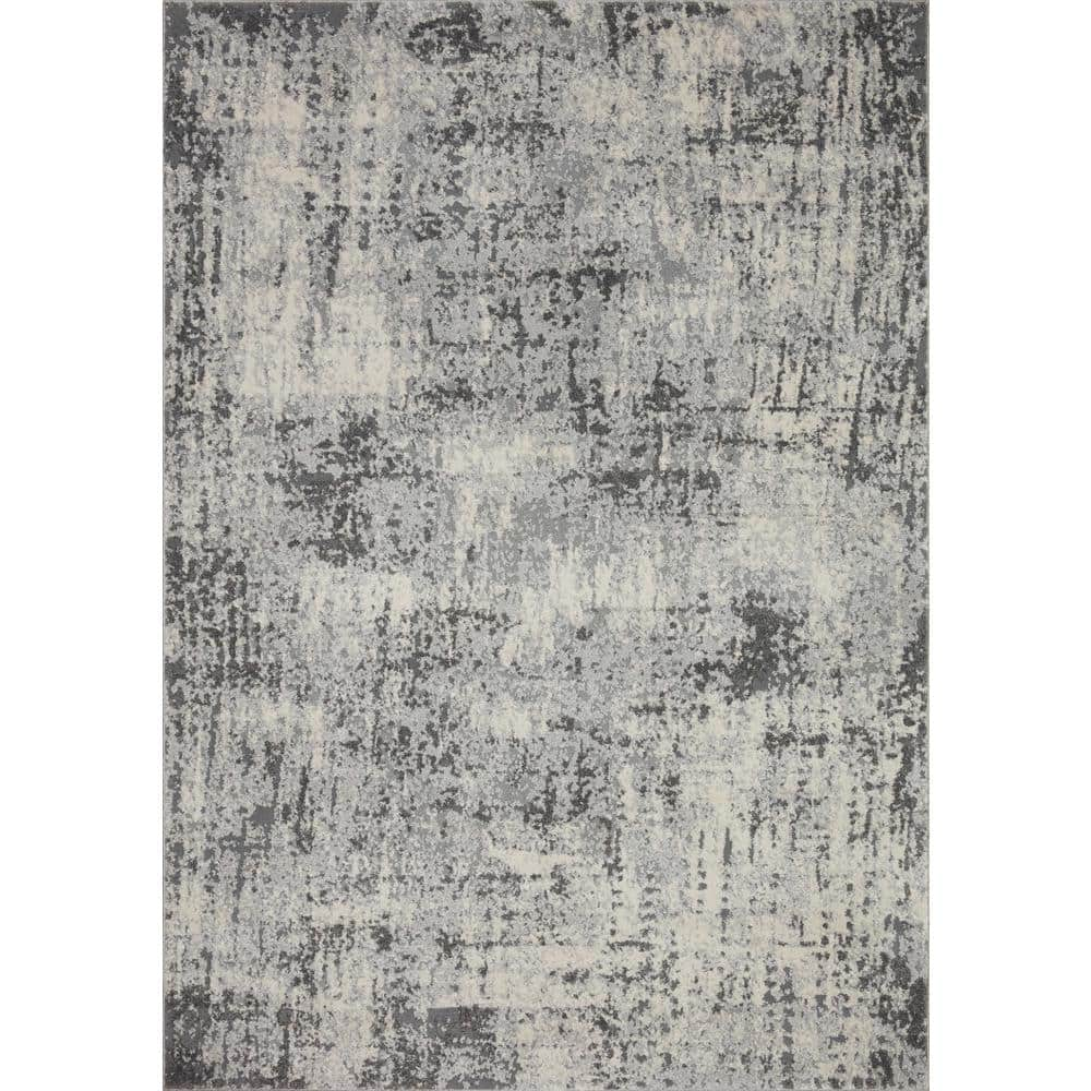 LOLOI II Austen Pebble/Charcoal 7 ft. 10 in. x 10 ft. 6 in. Modern ...