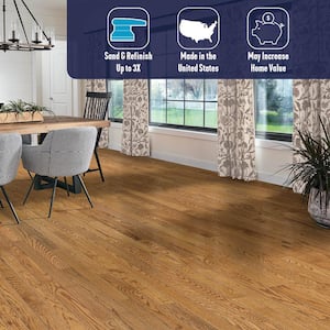 Plano Field and Woodlands Red Oak 3/4 in. T x 2-1/4 in. W Solid Hardwood Flooring (20 sq. ft./carton)