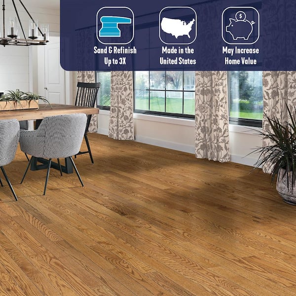 Plano Field and Woodlands Red Oak 3/4 in. T x 2-1/4 in. W Solid Hardwood Flooring (20 sq.ft./ctn)