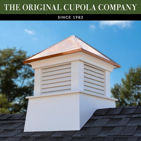 Manchester 36 in. x 46 in. Vinyl Cupola with Copper Roof