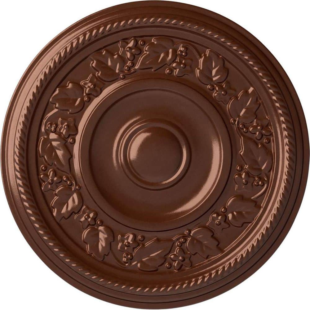 16-1/8 in. x 3/4 in. Tyrone Urethane Ceiling Medallion (Fits Canopies upto 6-3/4 in.), Copper Penny price history on PriceWatchPro