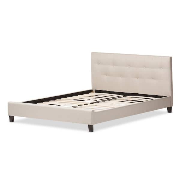 Baxton Studio Annette Beige Full Upholstered Bed 28862 5138 HD