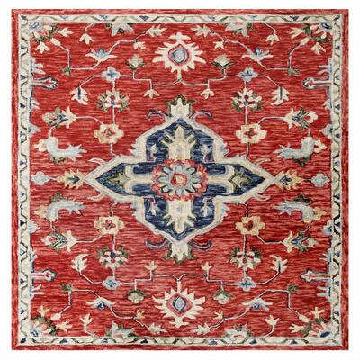 Royce Beige and Red Updated Traditional Area Rug 27 x 9 Surya Royce2305-279 