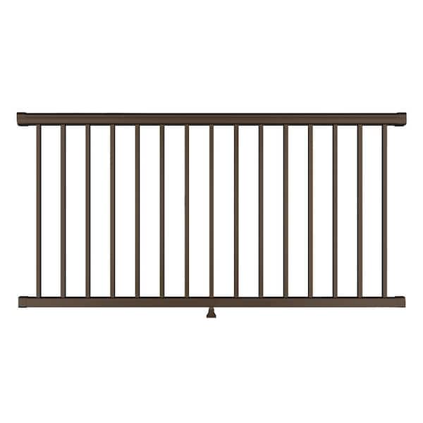  Plus 6 ft. x 36 in. Brown Fine Textured Aluminum Level Rail Kit