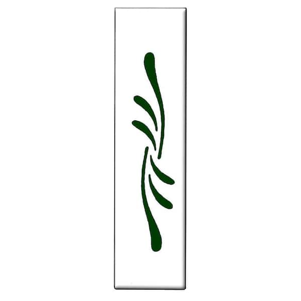 Unbranded 1 in. x 4 in. Green Flourish Spacer