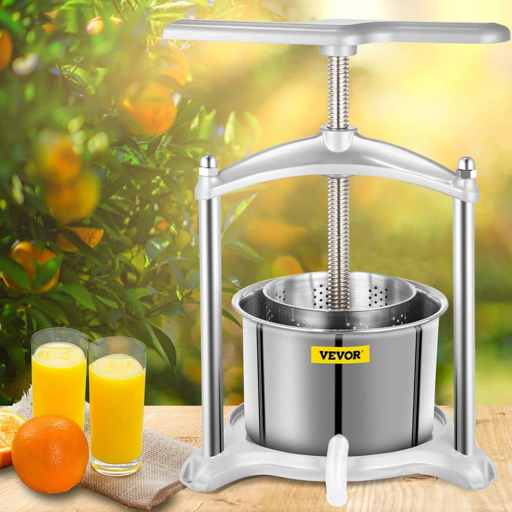 Buy Fruit Wine Press 1.6 Gal. Fruit Cider Grinder 2 Stainless Steel
