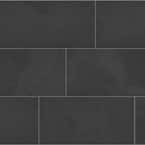 Galactic Slate Black 12 in. x 24 in. Matte Porcelain Floor and Wall Tile (136.20 sq. ft./Pack)