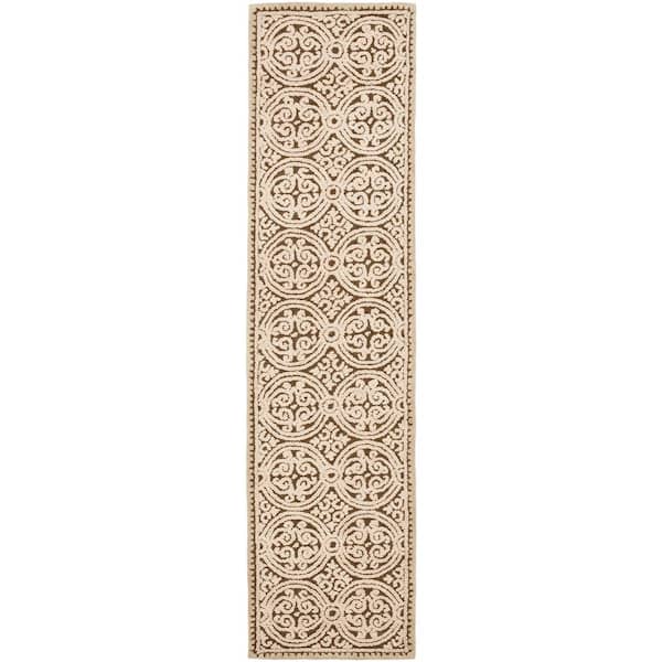 SAFAVIEH Cambridge Tan/Multi 3 ft. x 18 ft. Geometric Runner Rug