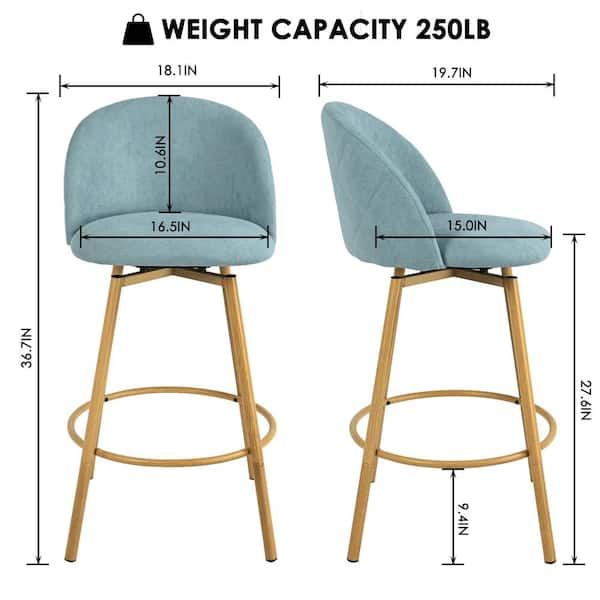 Swivel bar & counter online stool awonde seat height