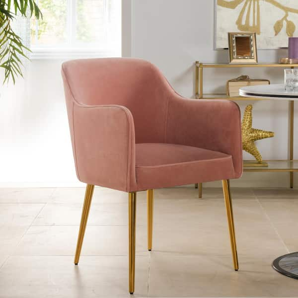 pink mid century desk chair