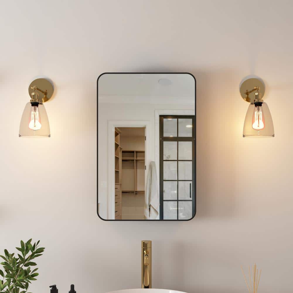 DEERVALLEY Rectangular Aluminum 16 in. W x 24 in. H Wall-mounted 