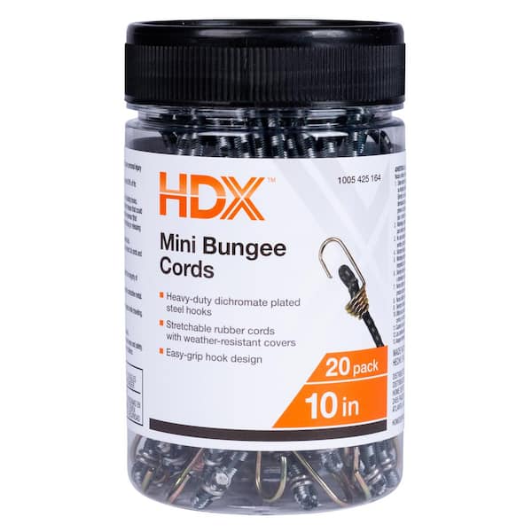 10 in. Mini Bungee Cord Jar (20 Pieces)