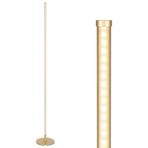 57.5 in. Gold LED Dimmable Standing Floor Lamp for Living Room