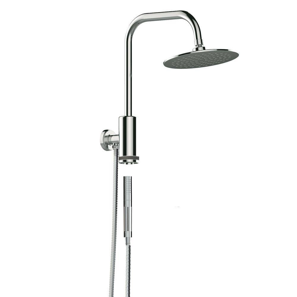PULSE Showerspas 1spray 8 in. Dual Shower Head and Handheld Shower Head with Waterfall in