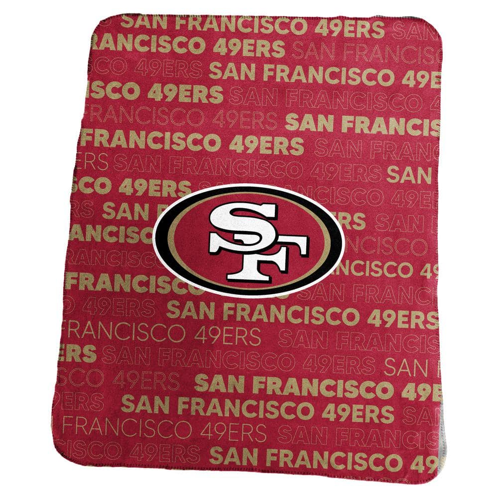 logobrands San Francisco 49ers Multi-Colored Classic Fleece Throw