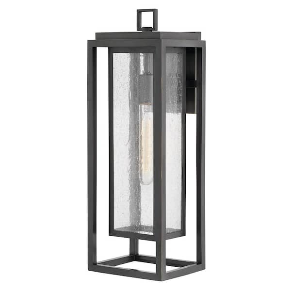HINKLEY - Hinkley Republic Large Outdoor Wall Mount Lantern, Oil-Rubbed Bronze